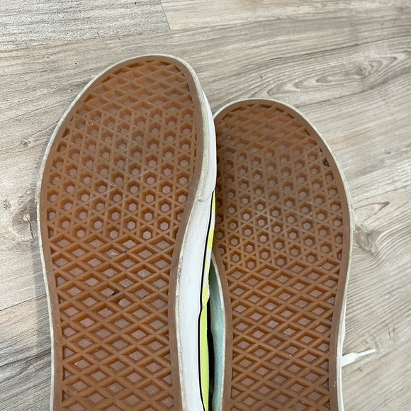 Vans Neon Yellow Checkered Sneakers - Picture 4 of 4
